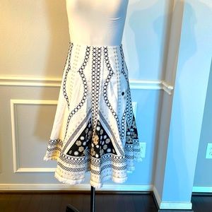 Kobi Halperin NWT Kathryn Embroidered Skirt Size 4 in White.